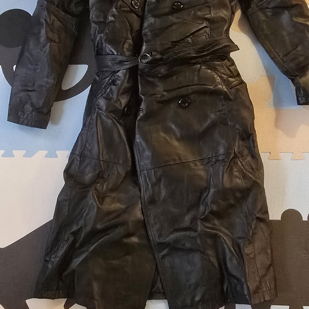 Men's Classic Black Trench Coat